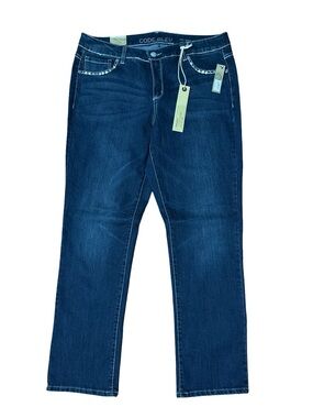 Code Bleu Women's Maya Slim Straight Jeans Size 14WR